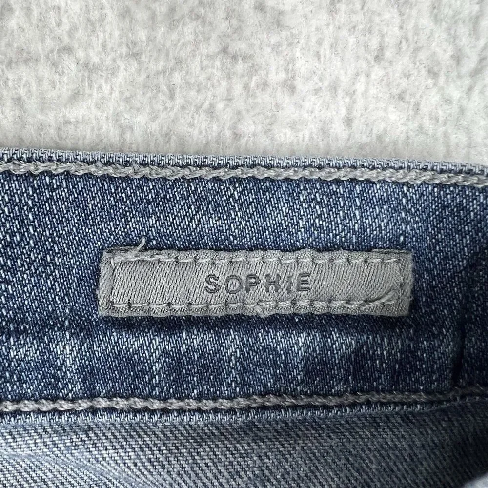 AGOLDE Jeans Womens 27 Blue Medium‎ Wash Sophie Skinny Stretch Distressed Denim